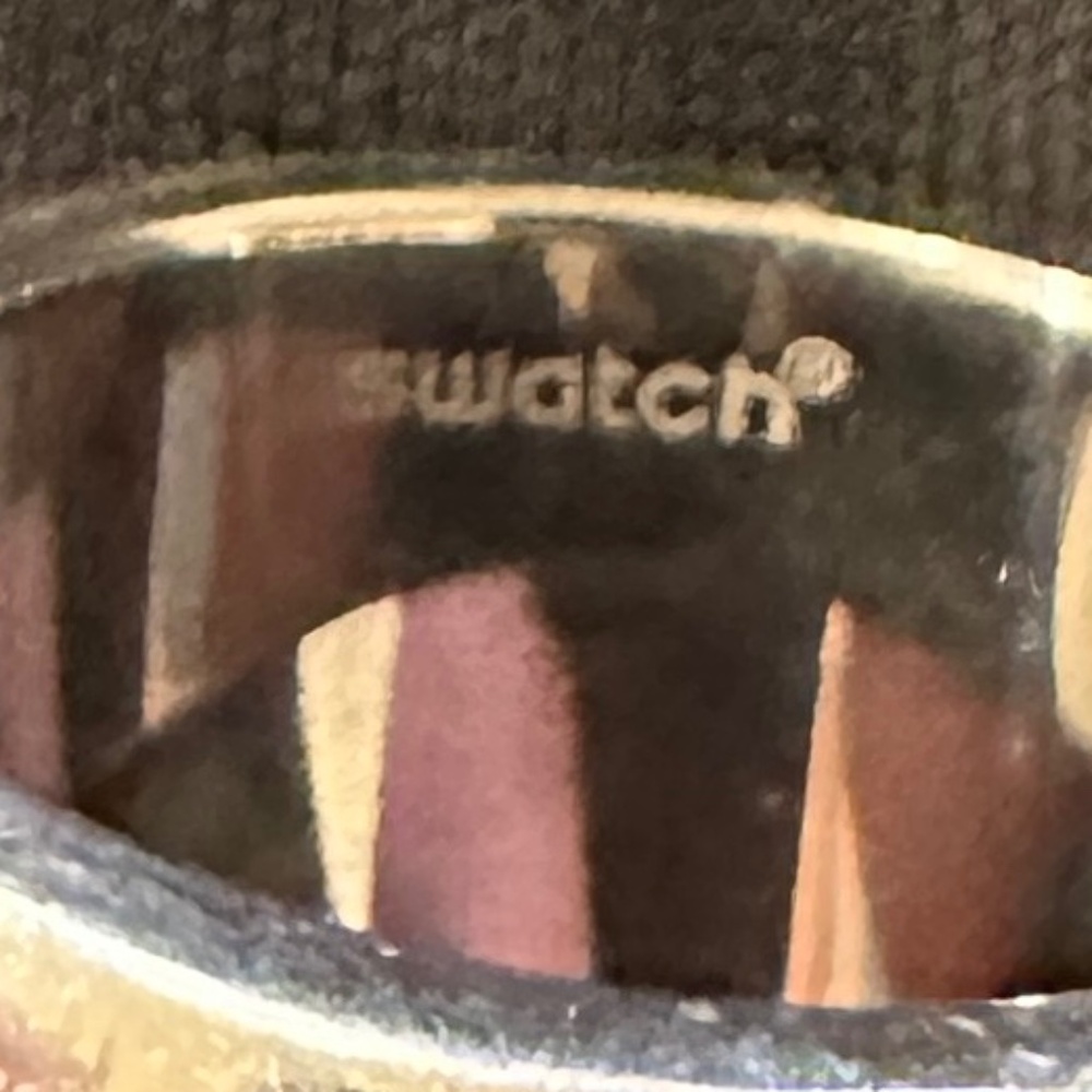 Vintgage Swatch Bijoux Samba stainless ring w/colorful enamel accents SZ 8 - Picture 5 of 9